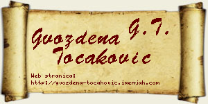 Gvozdena Točaković vizit kartica